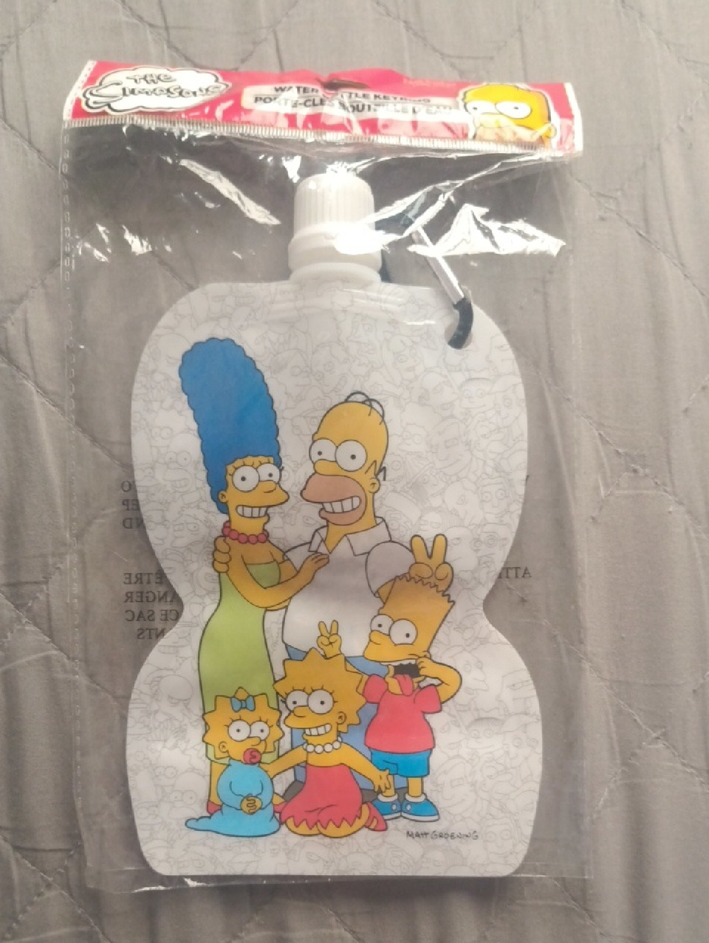 The Simpsons Family Collapsible Water Pouch - White